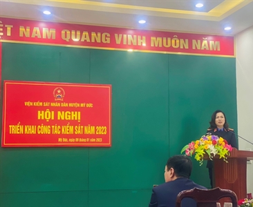 Viện KSND các quận, huyện tổ chức Hội nghị triển khai công tác năm 2023